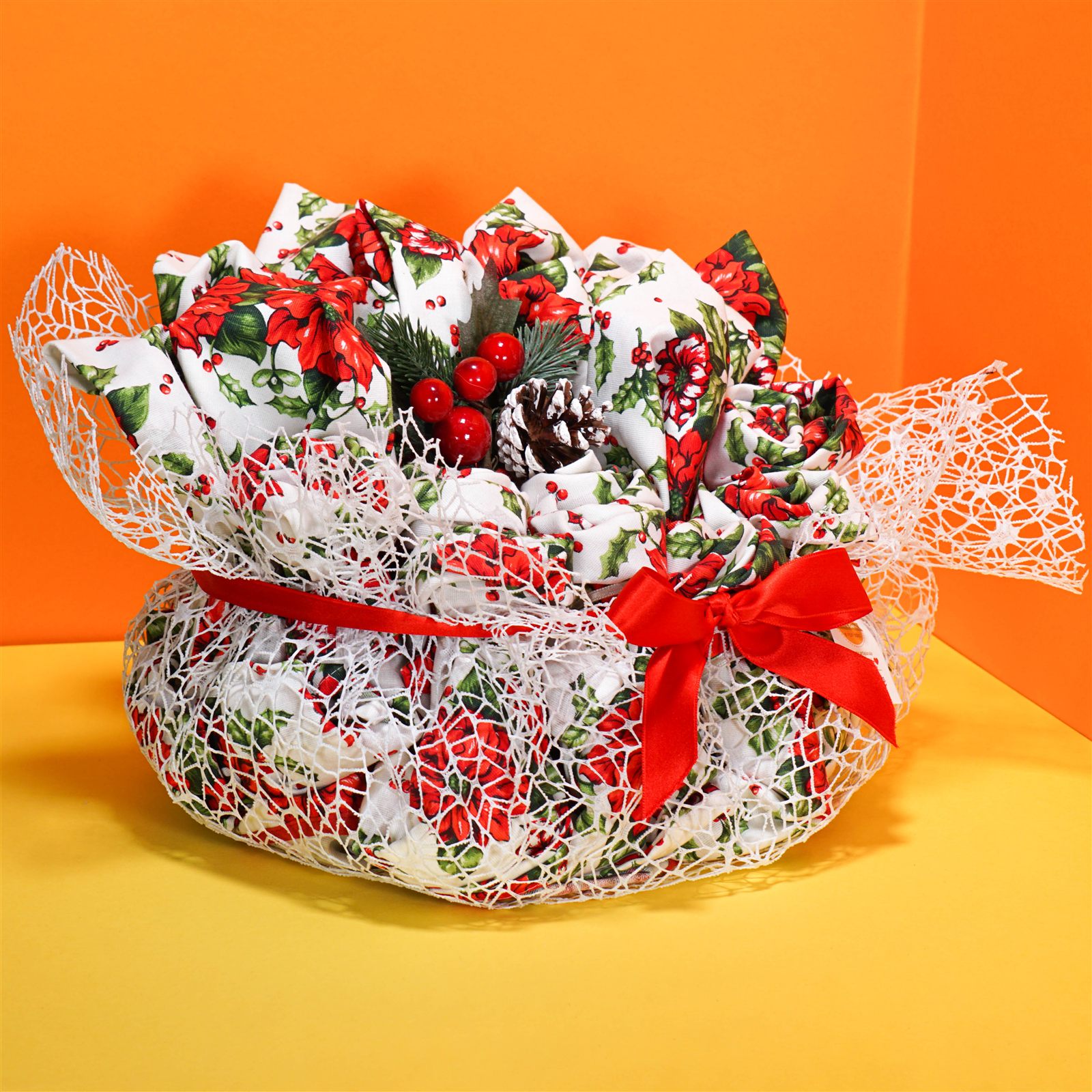 Bouquet di asciugamani colorati fatto a mano