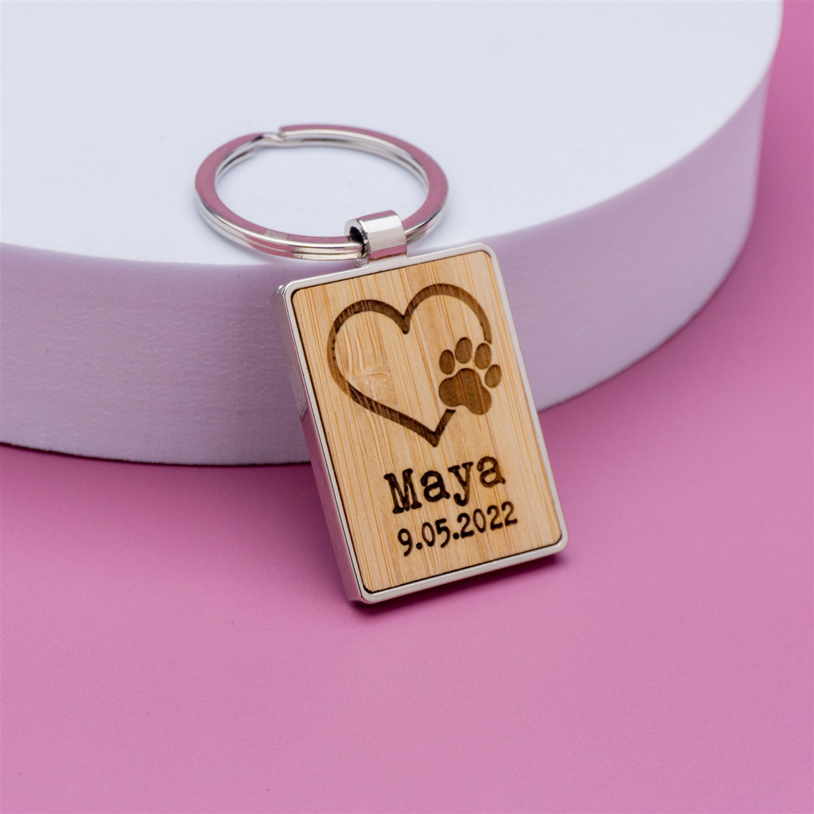Portachiavi in legno personalizzati