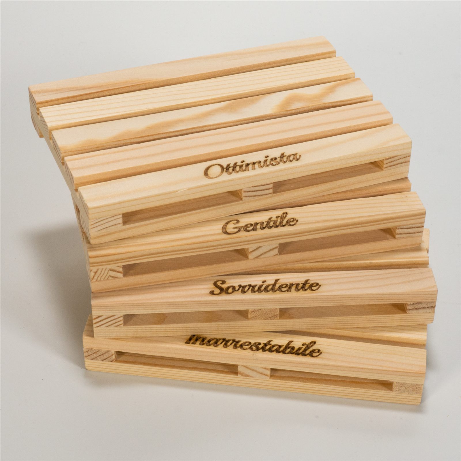 Sottobicchieri in legno personalizzati